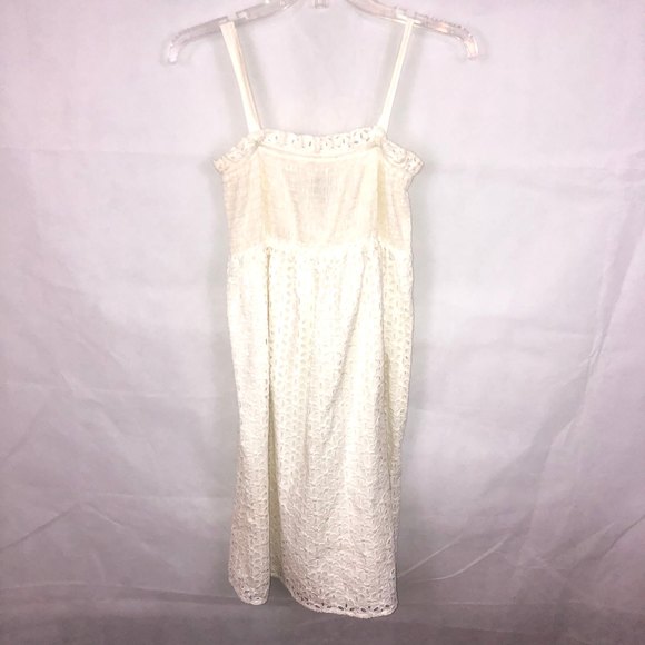Moda International Dresses & Skirts - Moda International White Eyelet Dress Size Small